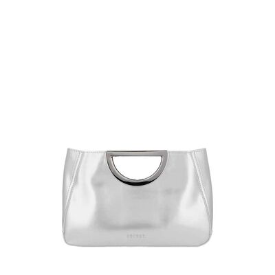 Cartera de Fiesta Secret Fete SC7 Mediana Plateada
