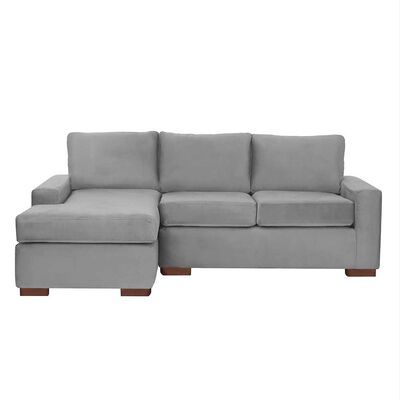 Sofá Seccional Izquierdo Latam Home Livorno 3 Cuerpos Gris