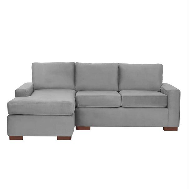 Sofá Seccional Izquierdo Latam Home Livorno 3 Cuerpos Gris