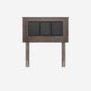 Cama Europea Rosen 1,5 Plazas New Ergo T + Respaldo Rachel Gris