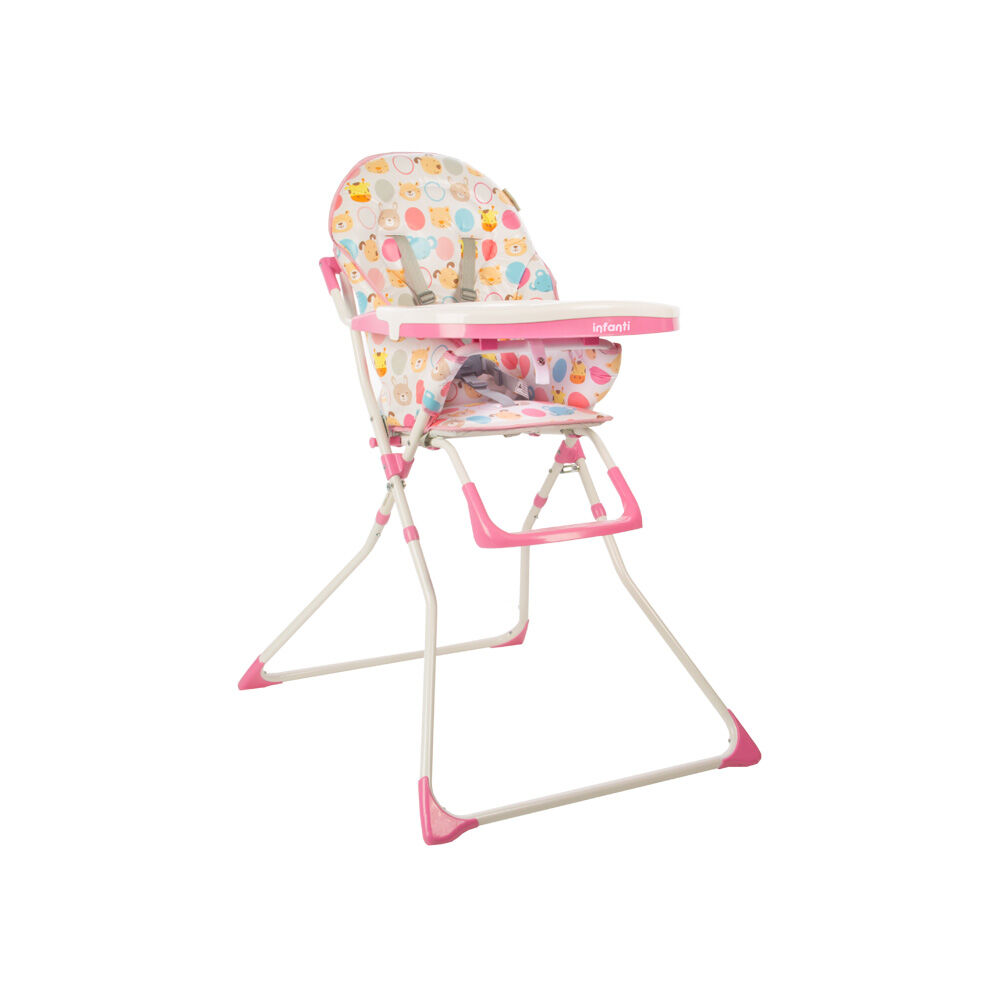 INFANTI Silla de Comer Candy Zoo Pink