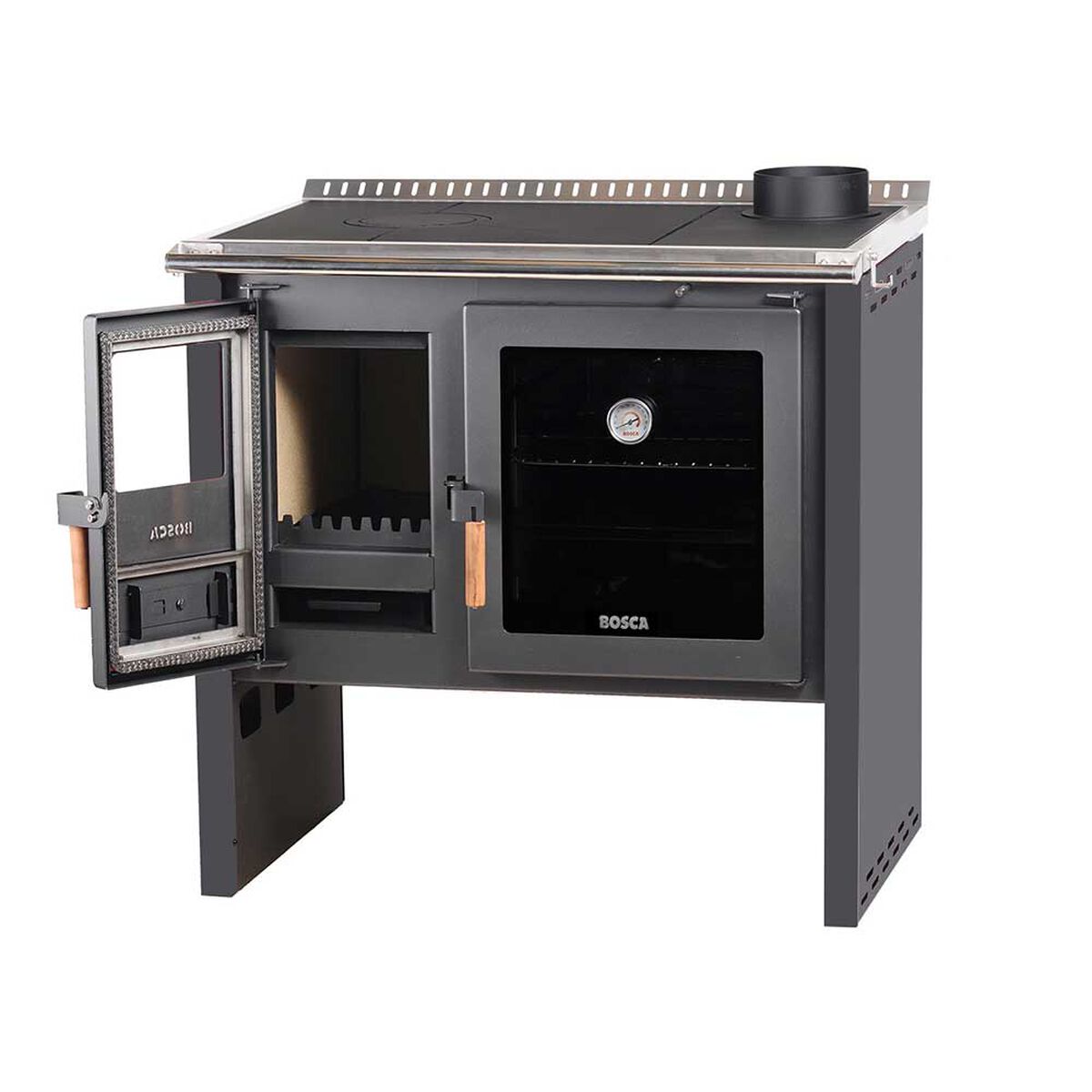 Cocina a Le&ntilde;a Bosca Hestia 90 Charcoal