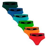 Pack 6 Slip Colección Skins Algodón Hombre Top Color-1