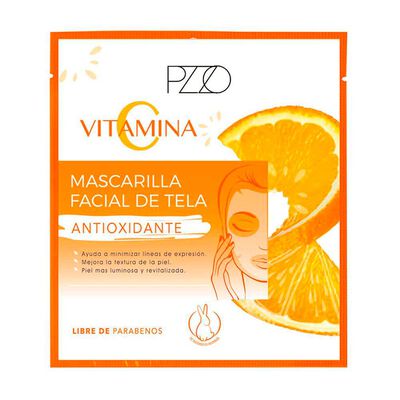Mascarilla Facial de Tela Petrizzio Vitamina C