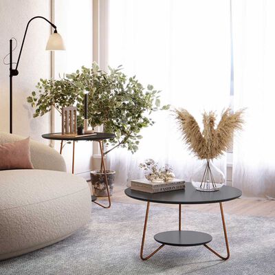 Imagen 1 del producto Set 2 Mesas de Centro Onessta Liz Negro