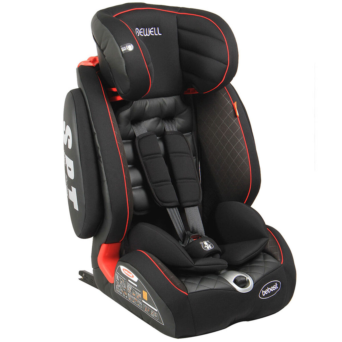 Silla de Auto Butaca Bewell Isofix Roja Bebesit