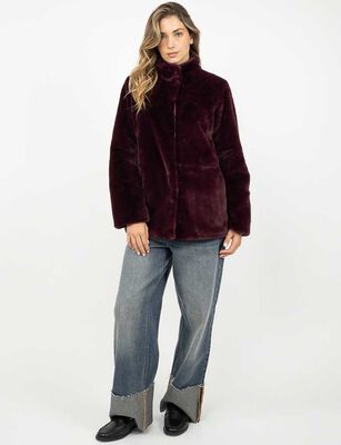 Imagen 2 del producto Abrigo Mujer Zibel Burdeo, Cafe, Negro