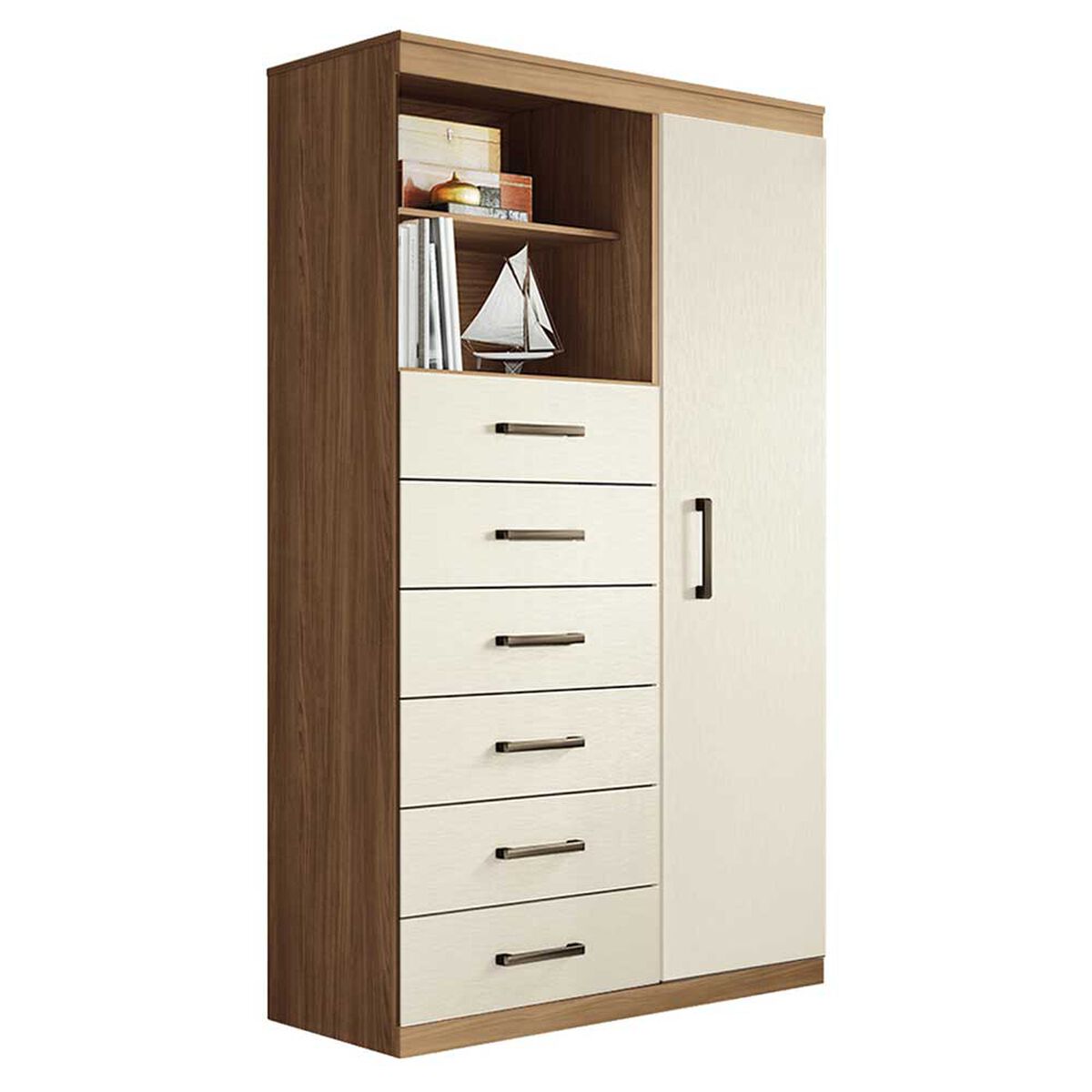 Cómoda Onessta Maraba 6 Cajones 1 Puerta Jatoba Arena