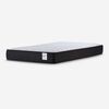 Cama Europea Rosen 1 Plaza Wave + Respaldo + Velador Tabor Grafito