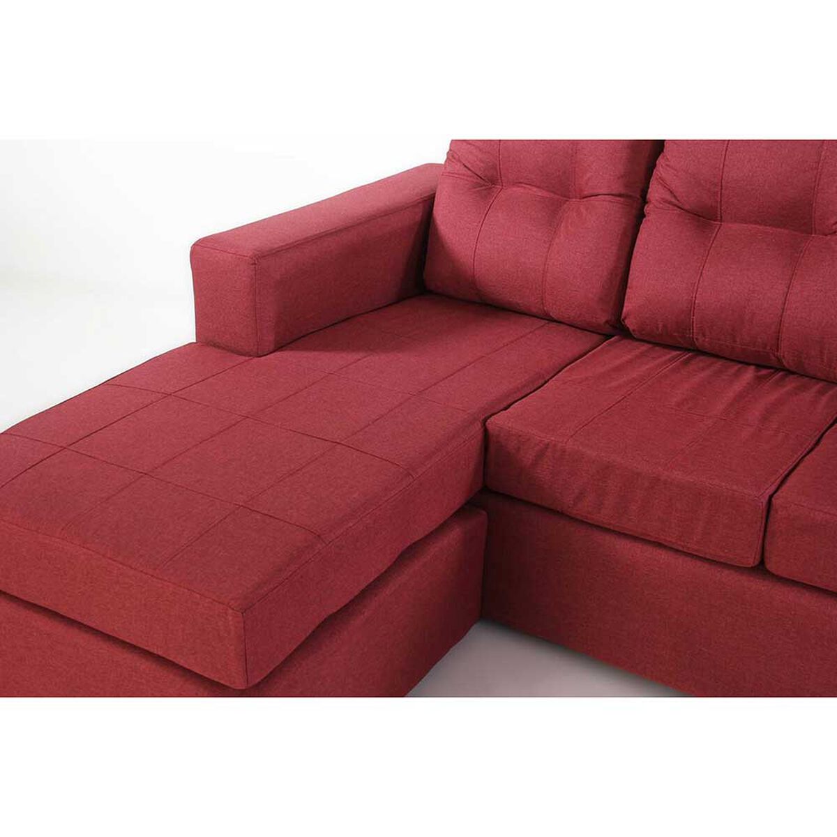 Sofá Modular Kea Rodas 3 Cuerpos Rojo
