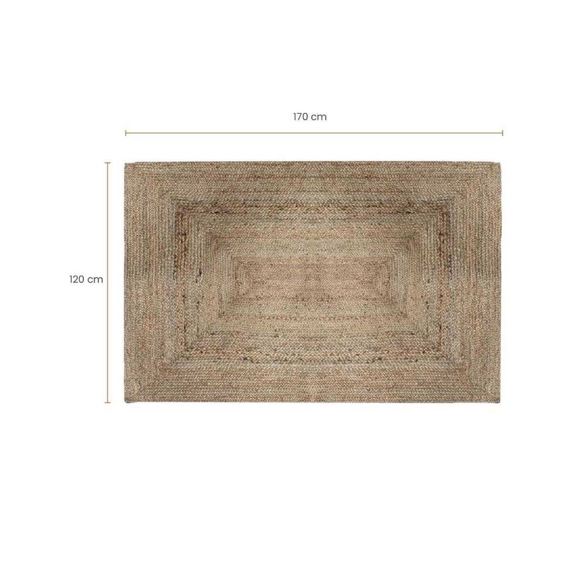 Alfombra Atmosphera Yute Natural Decorativa 120x170cm