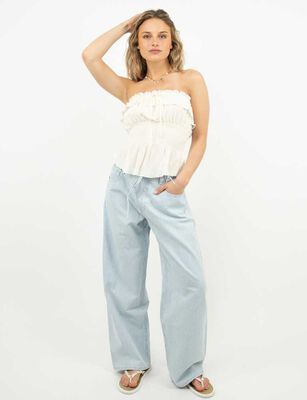 Imagen 2 del producto Blusa Strapless Mujer Icono Blanco