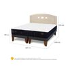 Cama Europea CIC Base Dividida 2 Plazas Premium + Respaldo Gales Alpino