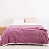 Frazada de Poli&eacute;ster Mashini King Liso Malva
