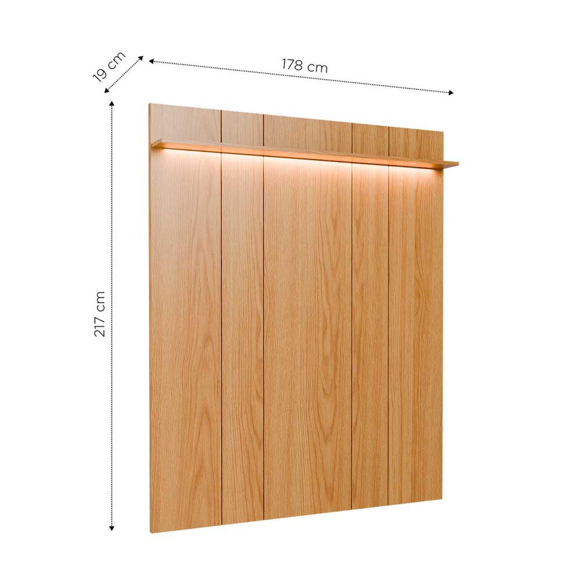 Panel TV Decocasa Neon Float hasta 70" Carvalho