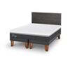 Cama Europea CIC Base Dividida 2 Plazas Ortopedic + Respaldo Munich