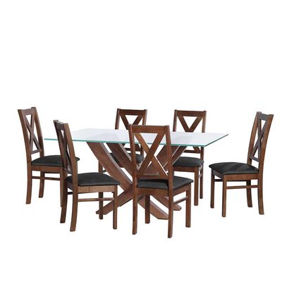 Juego de Comedor Latam Home Alicante 6 Sillas Negro