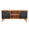 Rack TV Vekkahome Grecia Hasta 43" Café