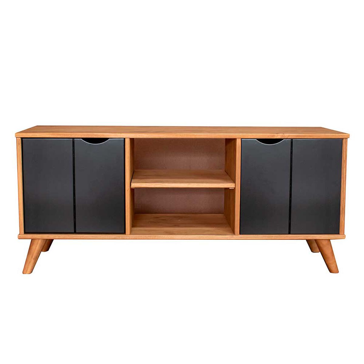 Rack TV Vekkahome Grecia Hasta 43" Café