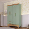 Closet Di Poretti Design Bambole 2 Cajones 4 Puertas Verde Pastel