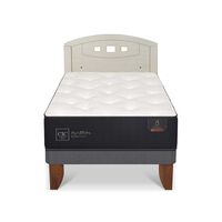 Cama Europea CIC 1,5 Plazas Premium + Respaldo Gales Alpino