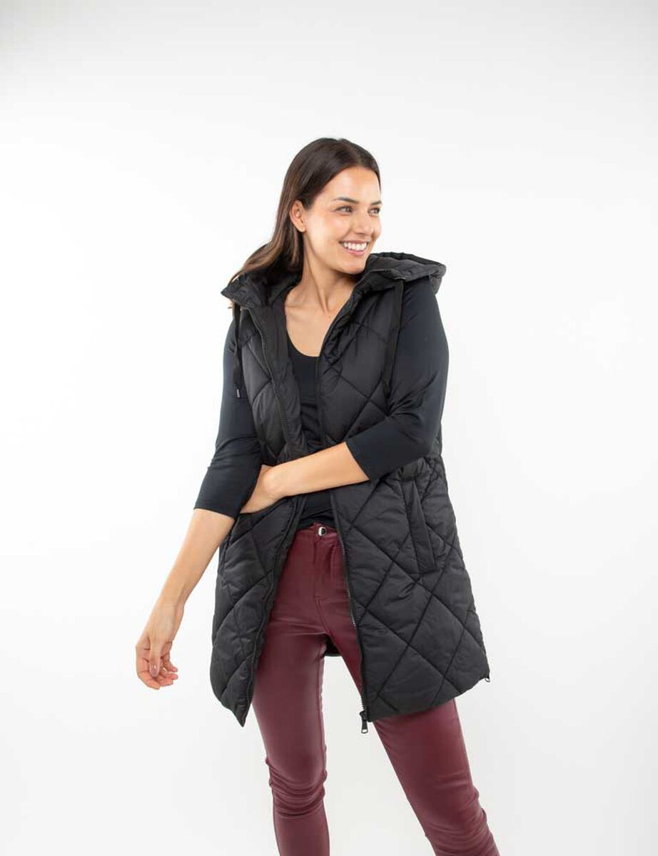 Parka Larga Sin Mangas Mujer Zibel