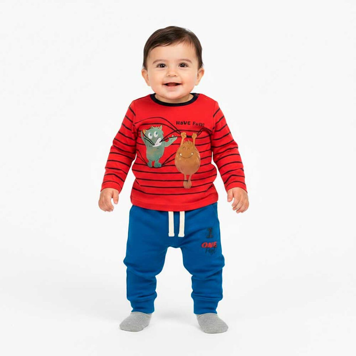 Pantal&oacute;n Buzo Jogger de Algod&oacute;n Beb&eacute; Chess Baby