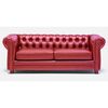 Sof&aacute; Barra Design Chesterfield 3 Cuerpos Rojo