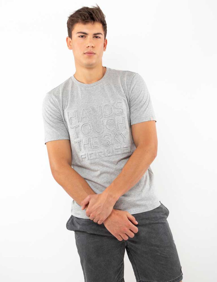 Polera Relieve Manga Corta Hombre Fiorucci
