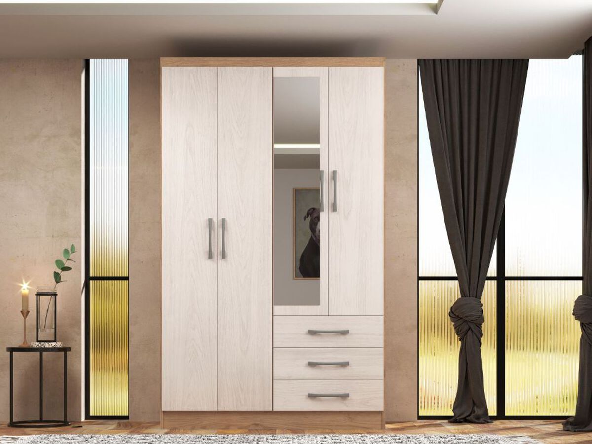 Cl&oacute;set S484 4 Puertas 3 Cajones