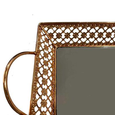 Imagen 2 del producto Bandeja Metal Vgo Espejada Rectangular 30 x 20 cm Dorado