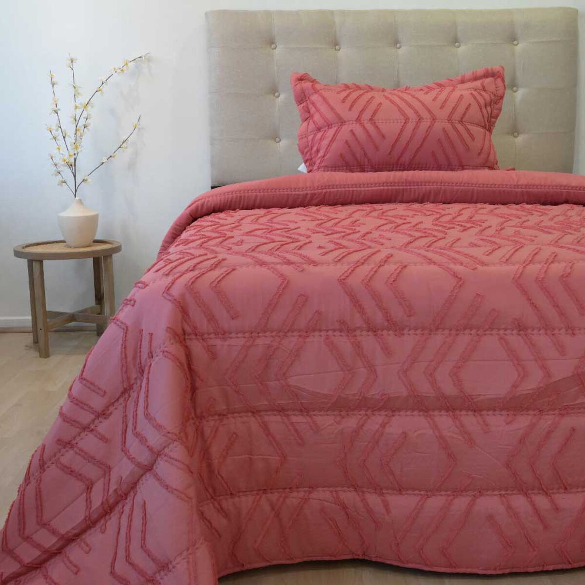 Plum&oacute;n Doral 1.5 Plazas Touch Nebula Liso Coral