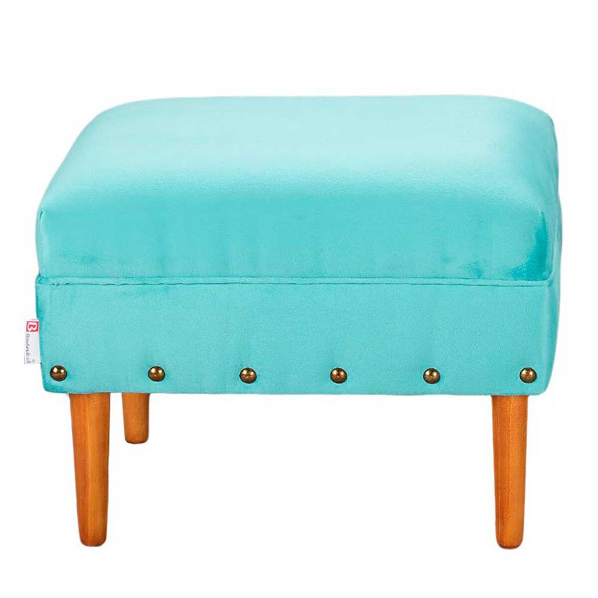 Pouf Bodevir Provenza Tacha Felpa 04 Turquesa 