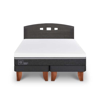 Imagen 1 del producto Cama Europea CIC Base Dividida 2 Plazas Ortopedic Advance + Respaldo Gales