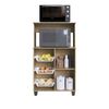 Mueble para Microondas Amuv Habana Café Blanco