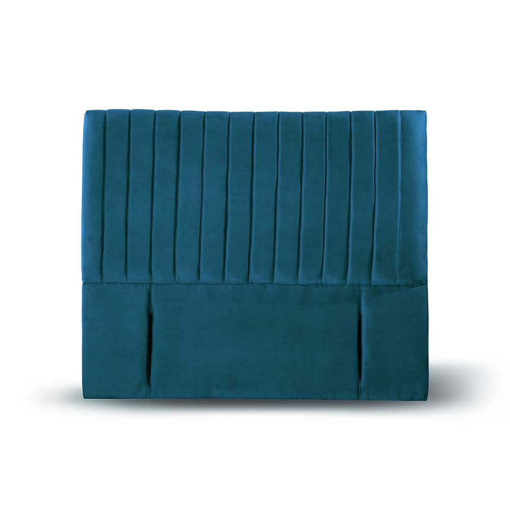 Respaldo Latam Home King Sorrento Tela Velvet Azul