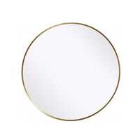 Espejo Metal Vgo para Colgar Circular 50 cm Dorado