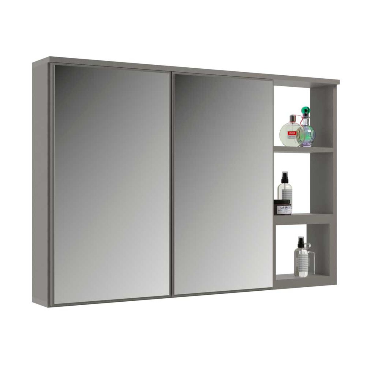 Botiquín Baño Espejo Home Mobili  Maximus Gris