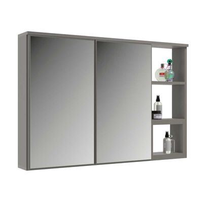 Botiquín Baño Espejo Home Mobili  Maximus Gris