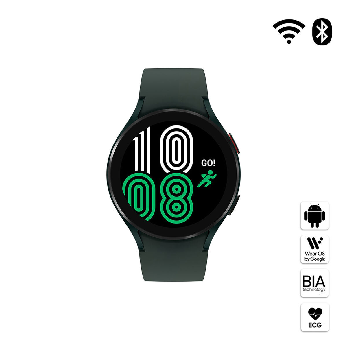 Combo Smartwatch Samsung Galaxy Watch4 44mm Green + Audífonos Bluetooth Samsung Galaxy Buds2 Graphite