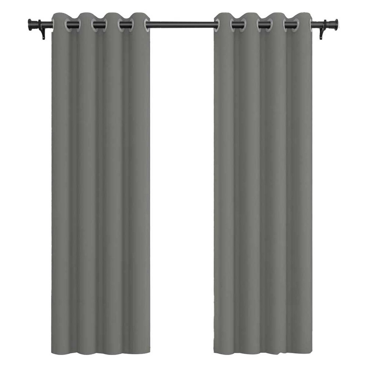 Cortina Blackout Vincenzi Tela 140 x 220 cm Gris