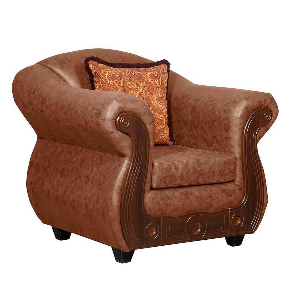 Juego de Living Black Factory Estambul 5 Cuerpos Terracota