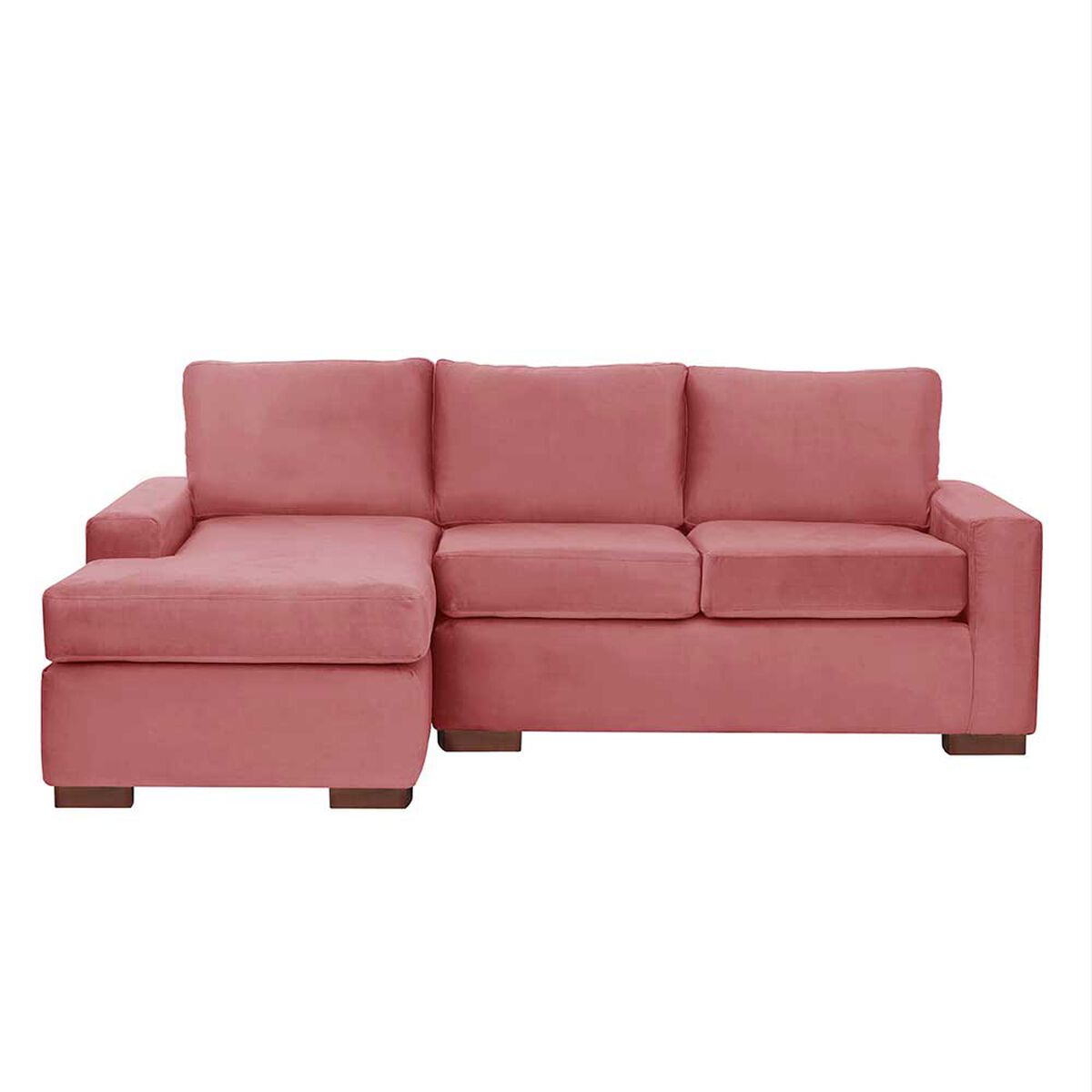 Sofá Seccional Izquierdo Latam Home Livorno 3 Cuerpos Rosa