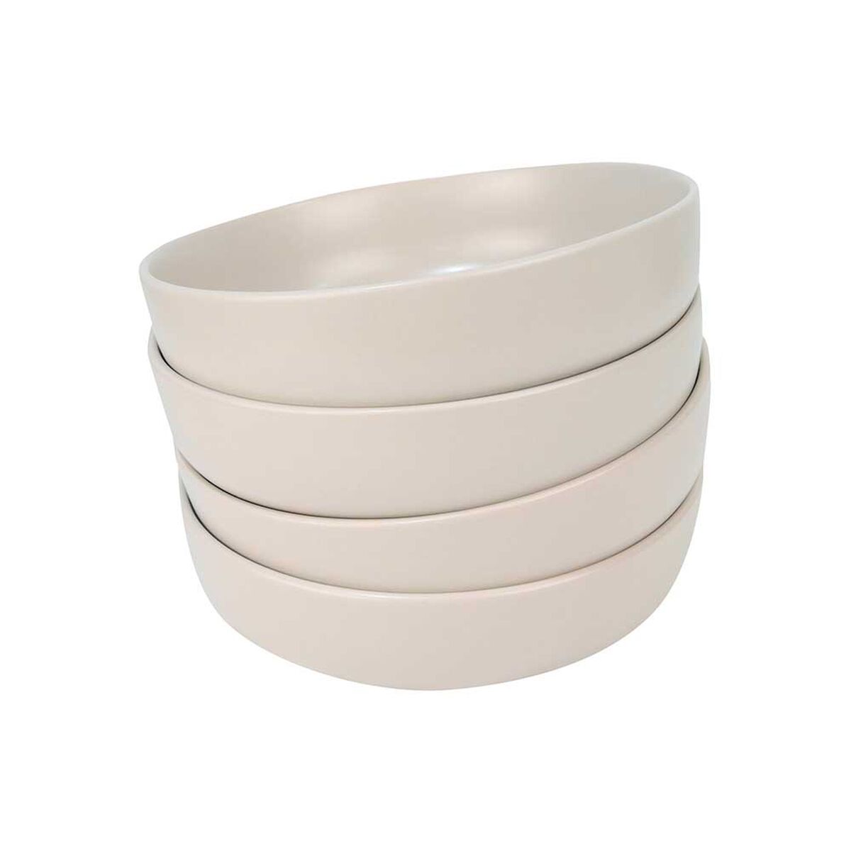 Set 4 Platos Hondo Doral Porto Servo Blanco