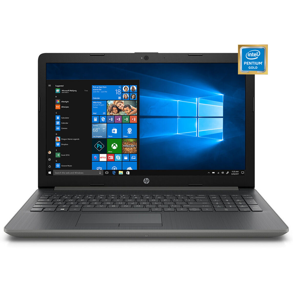 Notebook HP 15-da0039 Pentium Gold 4GB 500GB 15,6"