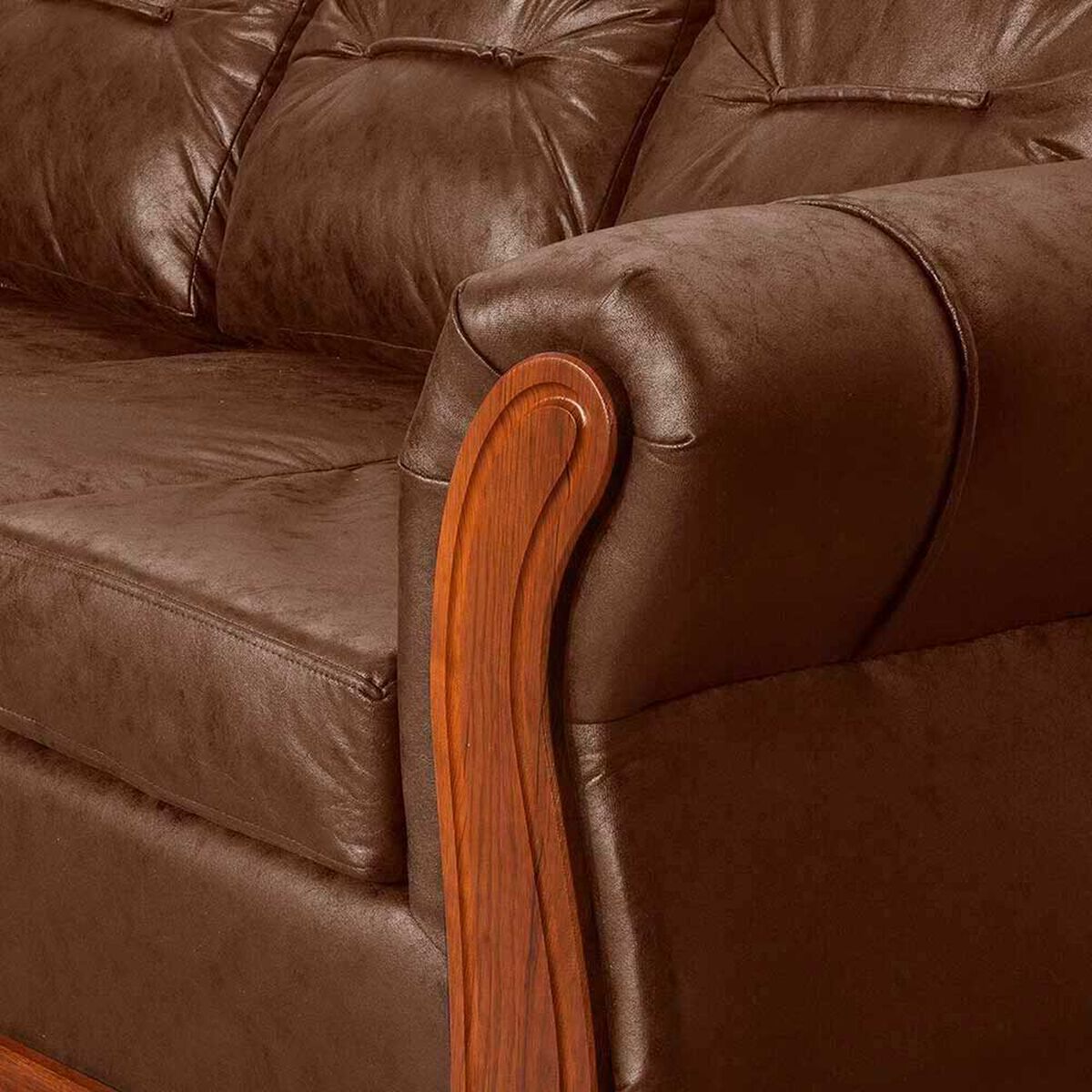 Juego de Living Black Factory Toronto 5 Cuerpos Caf&eacute;