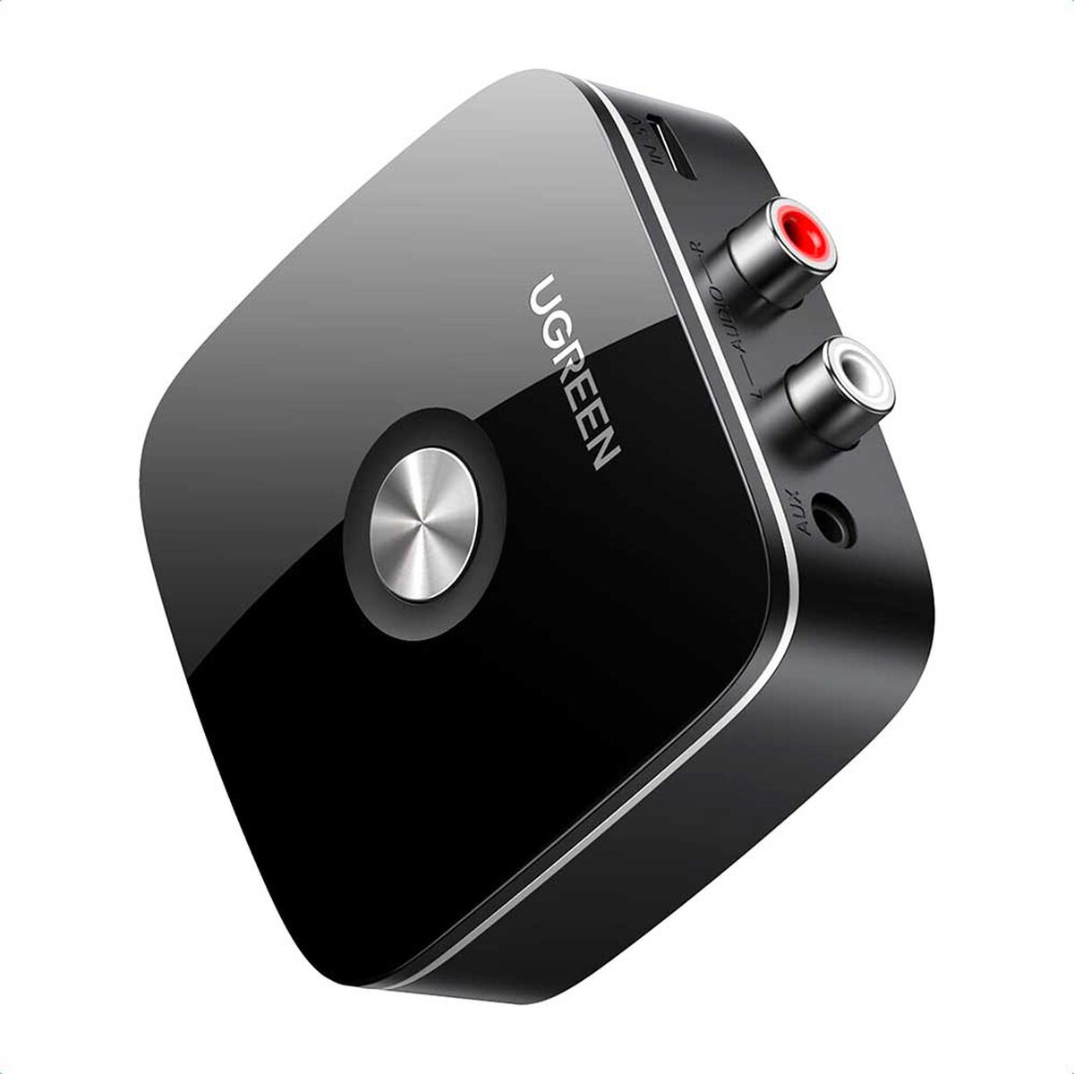 Adaptador Audio Receptor Bluetooth 5.3 A 2Rca M Recargable Negro Ugreen Cm123