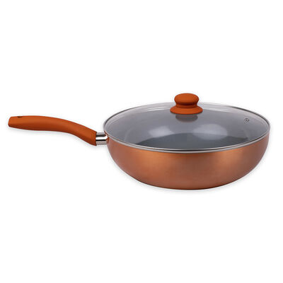 Wok Acero Inoxidable Doral Montecarlo Salmón 30 cm