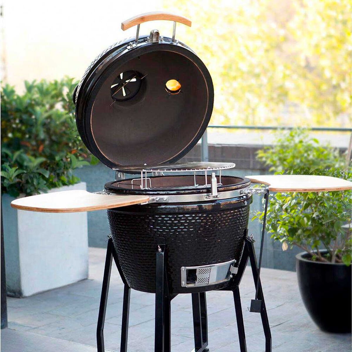 Parrilla a Carb&oacute;n Kamado Simple Cook