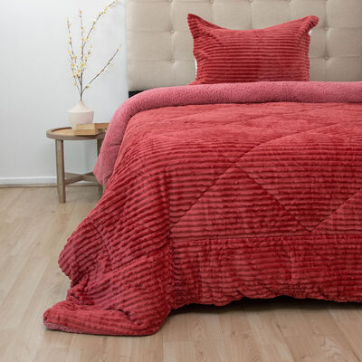 Cubrecama Doral 1,5 Plazas Senses Guinda